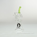 2022 New Bubbler Wholesale Hookah Borocilicate Herb Wax Water Pipe Recycler Glass